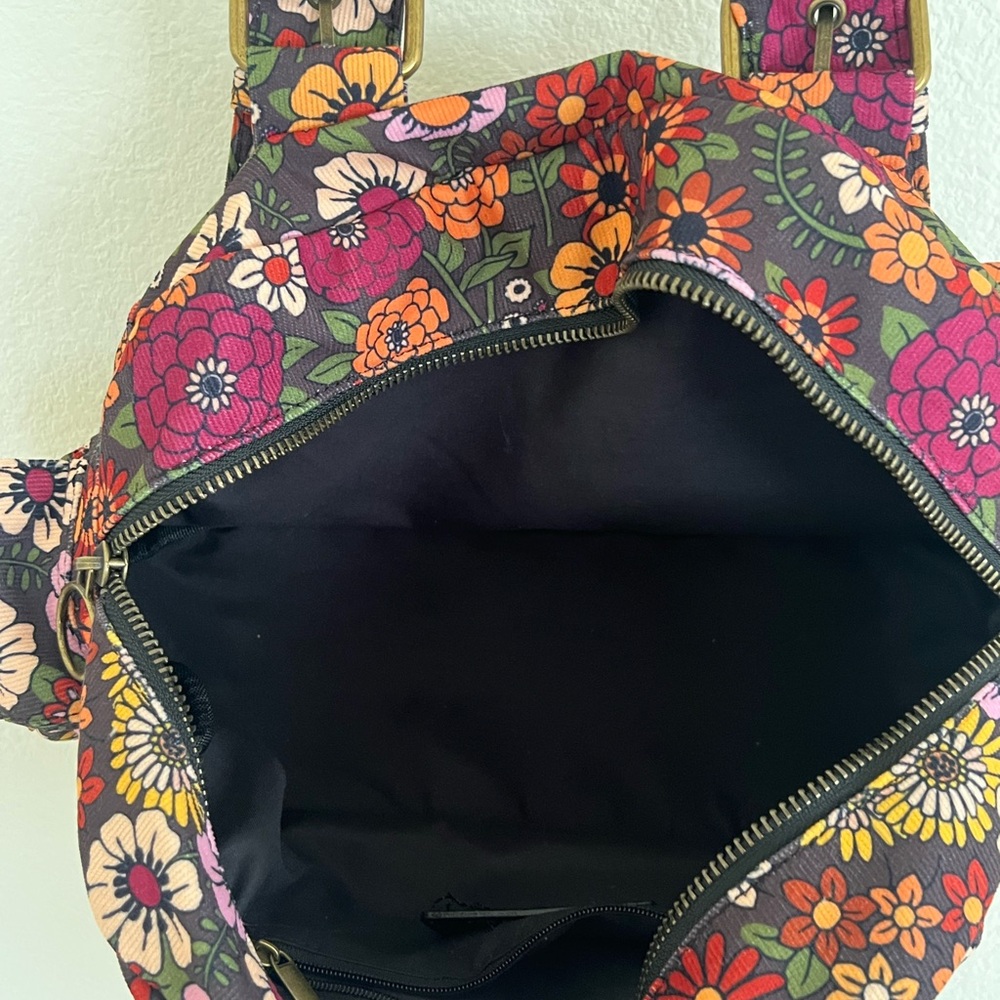 Current Mood Groovy Gathering Floral Corduroy Shoulder Bag - Picture 6 of 9